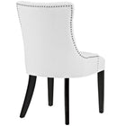 Modway Regent Tufted Vegan Leather Dining Chair - White-Vegan Leather Upholstery