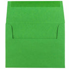 JAM Paper A2 Coloured Invitation Envelopes - 4.375 x 5.75 - Green Recycled - 50 Pack-These envelopes are perfect to use for sending invitations, greeting cards, RSVP's, thank you cards, gifts for birthdays, graduations, holidays and more