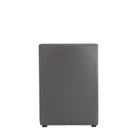 Manhattan Comfort - Lot de 2 fauteuils de salle à manger modernes Anna Square 58 cm en similicuir - Étain-26 po L x 21 po l x 32,68 po H