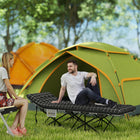 Outsunny Camping Cot for Adults with Mattress-Removable mattress adapts for seasonal camping comfort