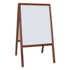 Flipside Stained Marquee Easel with White Dry Erase/Black Chalkboard - 42" H x 24" W-Folds flat for easy storage