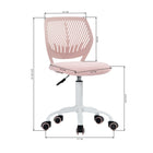 Chaise de Bureau Pivotante en Tissu Rose Homy Casa-Options de Couleurs Vives : Disponible en plusieurs couleurs pour s'adapter à tout décor ou personnalité de chambre