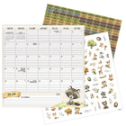 DateWorks 2026 16-Month Family Magnetic Wall Calendar - 12" x 12" - Animals - Bilingual-7