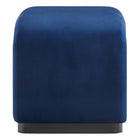Modway - Koda Performance Velvet Tabouret en cascade - Noir Bleu Nuit-Capsules de pied ajustables