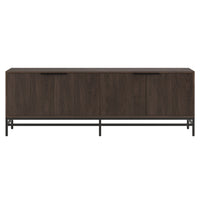 Hudson&Canal Montello TV Stand for TV's up to 78" - Alder Brown-A transitional design that can also be used as a credenza or sideboard