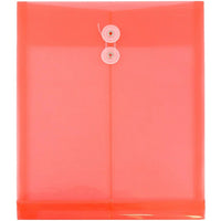 JAM PaperEnveloppes en plastique ouvertes format lettre, 9 3/4 x 11 3/4 po, rouge, paq./12-Matériau : plastique
