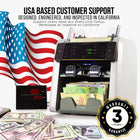 Kolibri Signature V2 Mixed Denomination 2-Pocket Currency Counter (CAD/USD) with Advanced Counterfeit Detection-5
