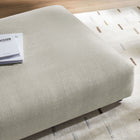 Modway Solace Modular Upholstered Fabric Ottoman - Linen-Sinuous Spring Support