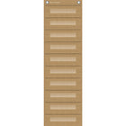 Teacher Created Resources File Storage 10 Pocket Chart - 14" x 58" - Burlap Design-Perfect for organizing student files, file-folder games, forms, and other paperwork.