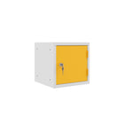 Ceha Canada OKK 12" Cube Locker - Yellow Door-DURABLE POWDER-COATED FINISH: Scratch-resistant and built to last