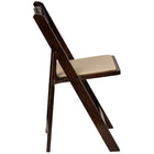 Flash Furniture – Chaise pliante en bois d’arbre fruitier série HERCULES avec siège en vinyle rembourré (XF-2903-FRUIT-WOOD-GG)-Finition en bois de fruitier avec vernis laqué clair