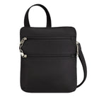 Travelon Anti-Theft Classic Slim Double Zip Crossbody - 9" W x 10.25" H x 1" D - Black-Advanced 5-Point Anti-Theft protection system