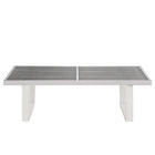 Modway Sauna 4' Stainless Steel Bench - Silver-4