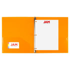 JAM Paper - Classeur en plastique de 1 -3 cm - orange - 3 anneaux-Quantité : Vendu individuellement | Conçu pour durer longtemps et résister aux déchirures ou aux pliages, facile à nettoyer.