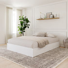 Nexera 3-Drawer Storage Bed Frame - Queen Size - White-7