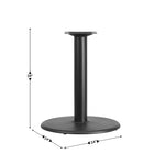 Flash Furniture 24" Round Restaurant Table Base with 4" Dia. Table Height Column-Cast Iron Construction