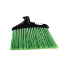 Globe Commercial Products Jumbo 16" Commercial Angle Broom Head - Green - 4 Pack-Comfortable foam grip and fits on standard threaded handles