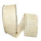JAM Paper - Ruban en toile de jute - 2 1/2" de large x 25 m - Ivoire-Couleur: Ivoire