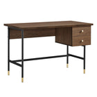 Modway Nexus 47" Office Desk - Black Walnut-Modern Home Office Desk