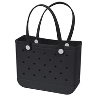 Merangue - Sac de plage moyen en EVA - Noir-Spacieux et léger – taille moyenne (36 × 30 × 13 cm) avec un grand espace de rangement