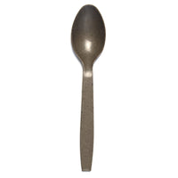 Eco Dinnerware Bulk Spoons - 300 Pack-Brown, Coffee bean chaff