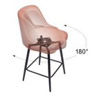 Zuo Keppel Swivel Counter Stool - Brown-9