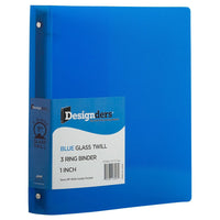 JAM Paper - Classeur en plastique de 2 -5 cm - bleu - 3 anneaux-Couleur : Bleu | Soyez élégant et organisé avec des classeurs colourés.