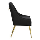 Zuo Maxine Dining Chair - Black/Gold-3 year limited warranty