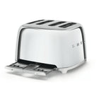 SMEG - Grille-pain en acier inoxydable 4 tranches 4x4-4