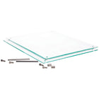 Deflecto Beveled Edge Sign Holder - 8 1/2" x 11" - Green Tinted Border-Horizontally/Vertically
