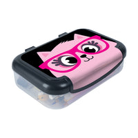 ZIPIT Recycled Storage Box - Pink Cat-Recycled Plastic Pencil Box can hold up to 60 pens and pencils.