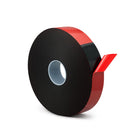 Futech - Ruban adhésif double face en mousse - 25 mm l x 50 m L - Noir-Adhésion double face forte et fiable pour fixer, assembler et maintenir différents matériaux sans fixation visible.