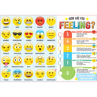 Ashley Productions - ASH95709 Placemat Studio Smart Poly Comment vous sentez-vous Learning Placemat - 13" x 19" - unilatéral - paquet de 10-Utilisez avec des marqueurs effaçables à sec ou à base d'eau et des crayons lavables.