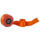 JAM Paper Double Faced Satin Ribbon - 1 1/2" W x 25 yd. - Orange-Quantity: Sold Individually