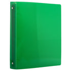 JAM Paper Plastic 1" 3-Ring Binder - Green-Size: 1" Width | Holds up to 175 sheets of paper.