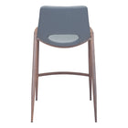Zuo Desi Counter Stool - Azure Grey/Walnut - Set of 2-6