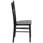 Flash Furniture - Chaise Chiavari de la série HERCULES en bois noir-S'empile jusqu'à 10 chaises