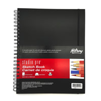 Hilroy - Carnet de croquis en poly Studio Pro, 12 po H x 9 po l-Couvertures en polyéthylène durables 