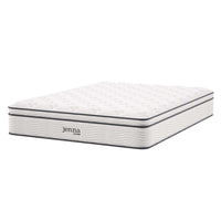 Modway Jenna 12" Innerspring and Foam King Mattress-Quilted Pillow-Top Cover