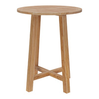 Modway Wellspring 36" Outdoor Patio Teak Wood Bar Table - Natural-Teak Wood Bar Table