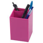 JAM Paper - Pot à crayons en plastique  - rose fuchsia-Parfait pour désencombrer votre bureau avec beaucoup d'espace pour les stylos, crayons, marqueurs, surligneurs, règles, ciseaux et plus encore.