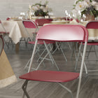 Flash Furniture HERCULES Series Premium Red Plastic Folding Chair - 10 Pack-10