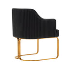 Manhattan Comfort - Lot de 2 fauteuils de salle à manger modernes Raya 25,2 po en similicuir noir-Testé pour usage commercial avec une capacité de charge de 150 kg