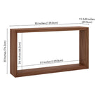 Hudson&Canal - Console Osmond 55" L - Noyer satiné-9