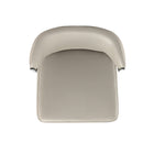 Manhattan Comfort Kirsten 20.5" Modern Leatherette Upholstered Dining Chair - Light Grey - Set of 4-22" L x 23" W x 32.5" H