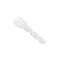 Eco-Packaging Compostable Sugarcane Fibre Fork - 5.5" - 1000 Pack-Made from compostable sugarcane fibre