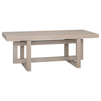Hudson&Canal Breslow 47"W Rectangular Coffee Table - Alder White-A modern transitional design for your living room, den, and more