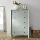 Modway Emmeline Scalloped 5-Drawer Chest - Sage-Scalloped Edge Detail