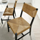 Modway Bodie Wood Dining Chair - Black/Natural-Weight Capacity: 330 lbs.