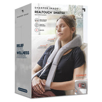 Sharper Image RealTouch Shiatsu Neck Massager-Customizable Massage Settings: Personalize Your Massage With 3 Intensity Levels And An Optional Heat Mode, Offering The Perfect Balance Of Pressure And Warmth To Ease Tension And Tightness.